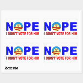 NOPE I DIDN'T STEM FOR HIM RECHTHOEKIGE STICKER (Vel)