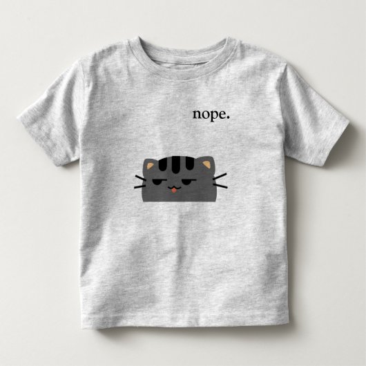 Nope Kat Kinder Shirts (Voorkant)