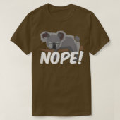 Nope koala Beer T-shirt (Design voorkant)