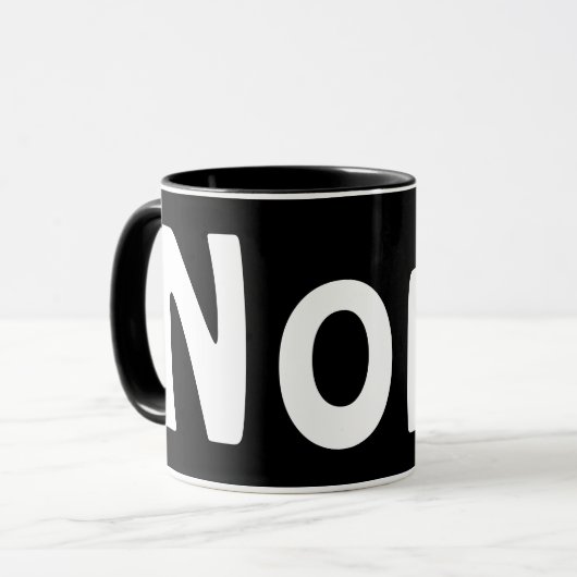 Nope koffiekop mok (Voorkant links)