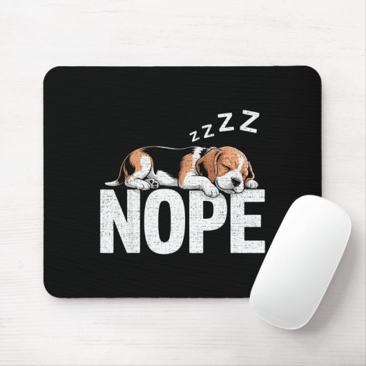 Nope Lazy Beagle Muismat (Met muis)