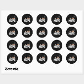 Nope Lazy Beagle Ronde Sticker (Vel)