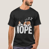Nope Lazy Beagle T-shirt (Voorkant)