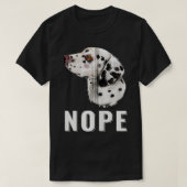 Nope Lazy Dalmatian Funny Dog Lover Pet Owner Zip T-shirt (Design voorkant)