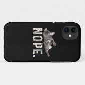 Nope Lazy French Bulldog Hondenliefhebber Gift Case-Mate iPhone Case (Achterkant (horizontaal))