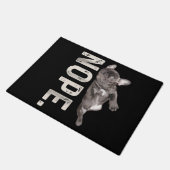 Nope Lazy French Bulldog Hondenliefhebber Gift Deurmat (Schuin)