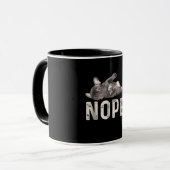 Nope Lazy French Bulldog Hondenliefhebber Gift Mok (Voorkant links)
