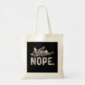 Nope Lazy French Bulldog Hondenliefhebber Gift Tote Bag (Voorkant)