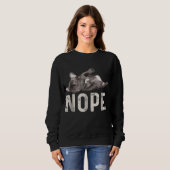Nope Lazy French Bulldog Hondenliefhebber Gift Trui (Voorkant volledig)