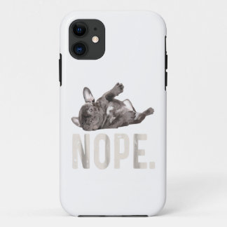 Nope Lazy French Bulldog Lover Gift Case-Mate iPhone Case
