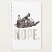 Nope Lazy French Bulldog Lover Gift Planner (Voorkant)
