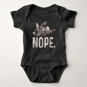 Nope Lazy French Bulldog Lover Gift Romper (Voorkant)