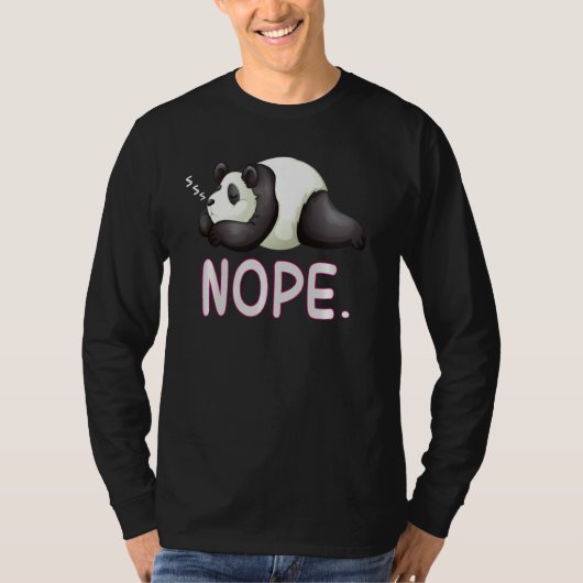 Nope Lazy Panda noteert Today Pullover (Voorkant)