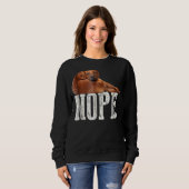 Nope Lazy Rhodesian Ridgeback Hondenliefhebber T-s Trui (Voorkant volledig)