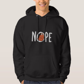 Nope luiaard grappig schattig dier hoodie