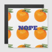 NOPE-MAGNEET MAGNETISCHE UITNODIGING (Voorkant / Achterkant)