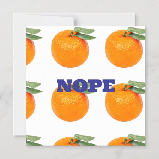 NOPE-MAGNEET MAGNETISCHE UITNODIGING (Voorkant)