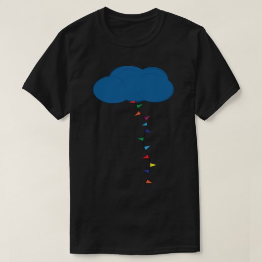 Nope Movie Cloud Sticker T-shirt (Design voorkant)