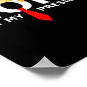 Nope niet mijn President Funny Anti Trump Election Poster (Hoek)