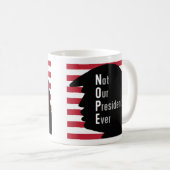 NOPE Niet ons President ooit Koffiemok (Voorkant rechts)