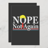 Nope niet opnieuw grappig presidentschap Republike Kaart (Voorkant / Achterkant)