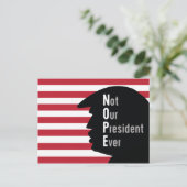 NOPE niet uit President Elke Briefkaart (Staand voorkant)