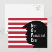 NOPE niet uit President Elke Briefkaart (Voorkant / Achterkant)