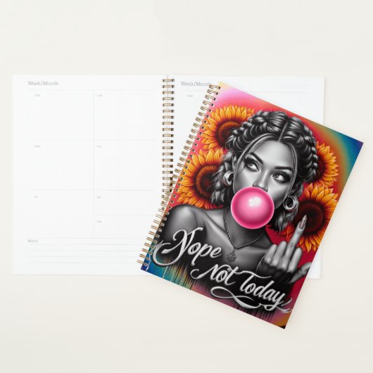 Nope niet vandaag brutale vrouw grappige vrouwen z planner (Display)