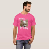 Nope niet vandaag Chihuahua hond Grappig Chiwawa L T-shirt (Voorkant volledig)