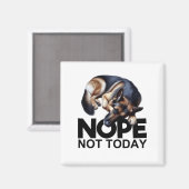 nope, niet vandaag, duitse herder magneet (Voorkant / Achterkant)