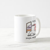 "Nope, niet vandaag" Grumpy Cat Mok - Lazy Monday  (Voorkant rechts)