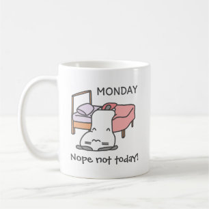 "Nope, niet vandaag" Grumpy Cat Mok - Lazy Monday 