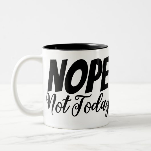 Nope niet vandaag Mok (Links)