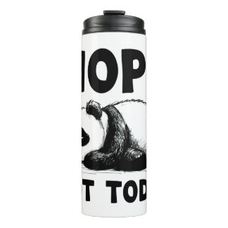 Nope niet vandaag Panda Thermal Tumbler Travel Mug Thermosbeker