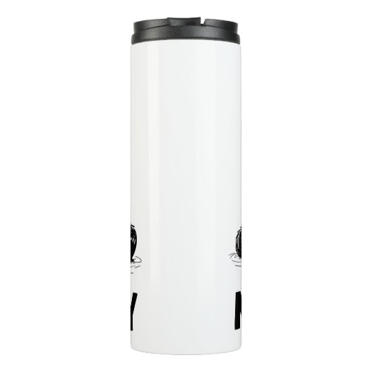 Nope niet vandaag Panda Thermal Tumbler Travel Mug Thermosbeker (Achterkant)