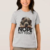 Nope niet vandaag Pitbull Tri-Blend Shirt (Voorkant)