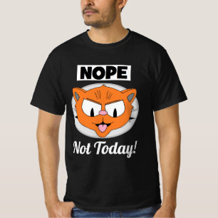 NOPE niet vandaag! Señor Gato™ Cartoon Cat T-shirt