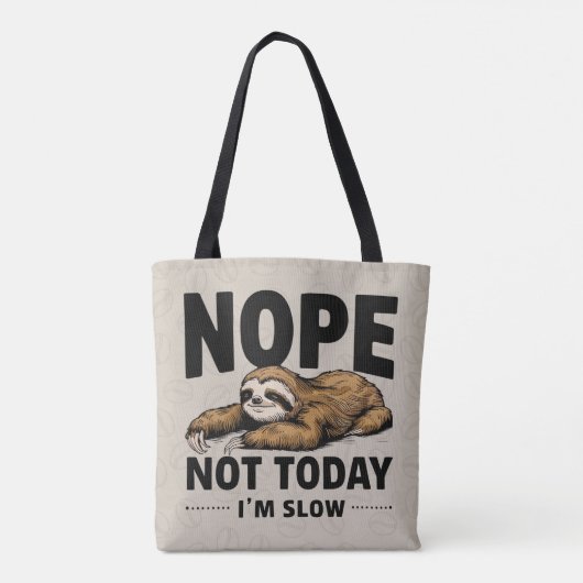 Nope niet vandaag Tas (Achterkant)