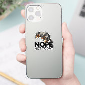 Nope niet vandaag teckel sticker (Telefoon)