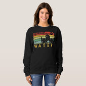 Nope No Even Water Ramadan Kareem Muslim Mubarak V Trui (Voorkant volledig)