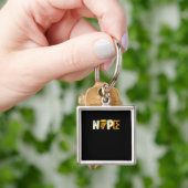 Nope No Kings In America We The People Political  Sleutelhanger (Hand)