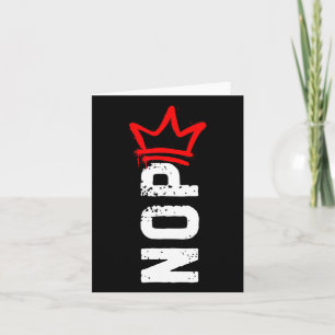 Nope No Kings Protest Teken Grappig Anti-Trump 4e  Kaart