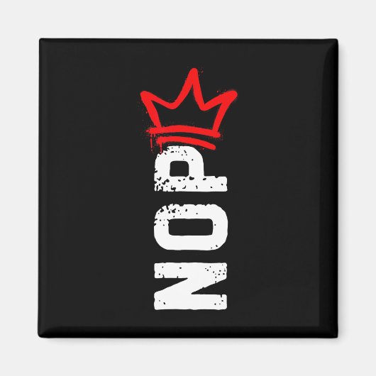 Nope No Kings Protest Teken Grappig Anti-Trump 4e Magneet (Voorkant)