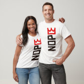 Nope No Kings protestbord verticaal T-shirt (Unisex)