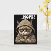 Nope! Nope - Employee Work Colleagues Teenager Cat Kaart (Gele Bloem)