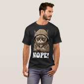 Nope! Nope - Employee Work Colleagues Teenager Cat T-shirt (Voorkant volledig)