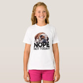 Nope not Today Bulldog T-shirt (Voorkant volledig)
