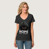 Nope Not Today Cat I Lazy Cat Nope T-shirt (Voorkant volledig)