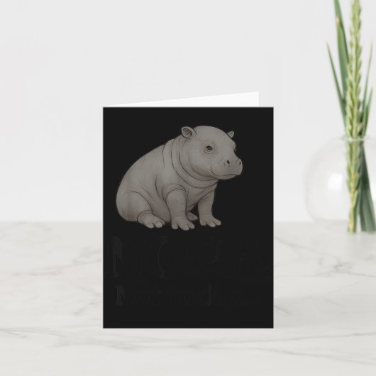 Nope Not Today Cute Mars The Hip Funny Lazy Quote  Kaart (Voorkant)