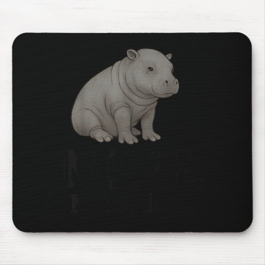 Nope Not Today Cute Mars The Hip Funny Lazy Quote  Muismat (Voorkant)